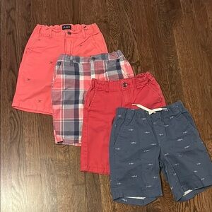 Pink, Red, Plaid and Blue Khaki Shorts Size 8
